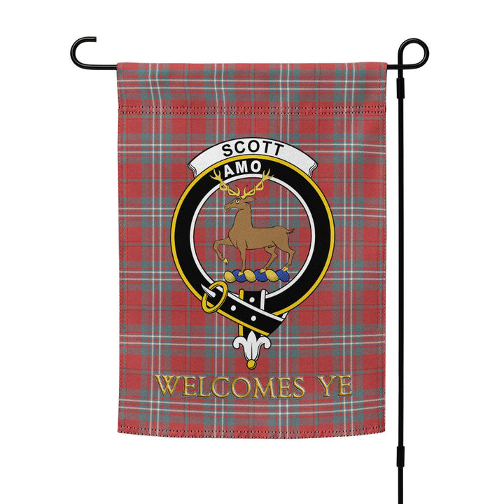 Scott Weathered Clan Badge Tartan Garden Flag