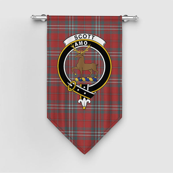 Scott Weathered Clan Badge Tartan Gonfalon