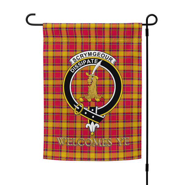 Scrymgeour Clan Badge Tartan Garden Flag
