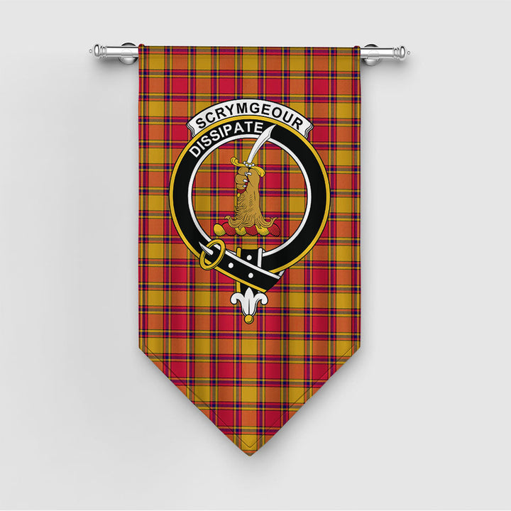 Scrymgeour Clan Badge Tartan Gonfalon