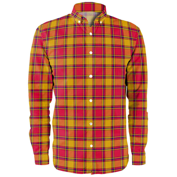 Scrymgeour Clan Badge Tartan Long Sleeve Shirt