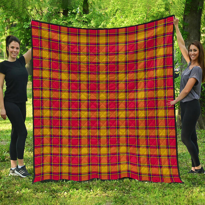Scrymgeour Clan Badge Tartan Premium Quilt