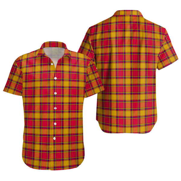 Scrymgeour Clan Badge Tartan Short Sleeve Shirt