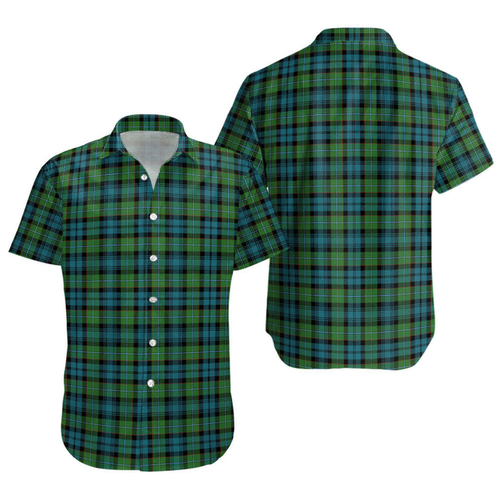 Sempill (Semple) Ancient Clan Badge Tartan Short Sleeve Shirt