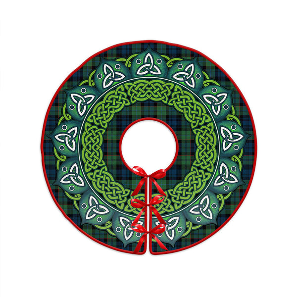 Sempill (Semple) Modern Clan Badge Tartan Christmas Tree Skirt Heritage Holiday Decor