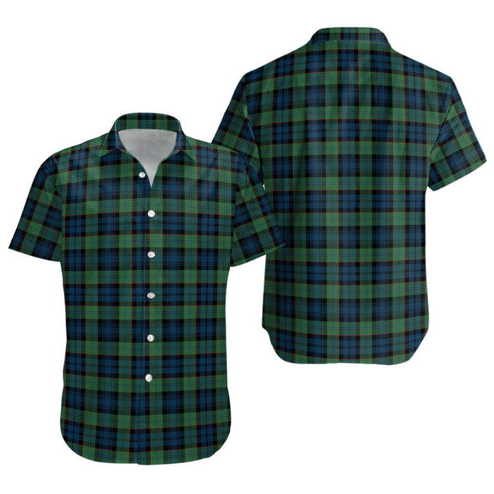 Sempill (Semple) Modern Clan Badge Tartan Short Sleeve Shirt