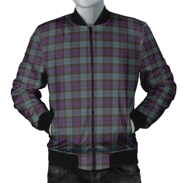 Sempill (Semple) Weathered Clan Badge Tartan Bomber Jacket