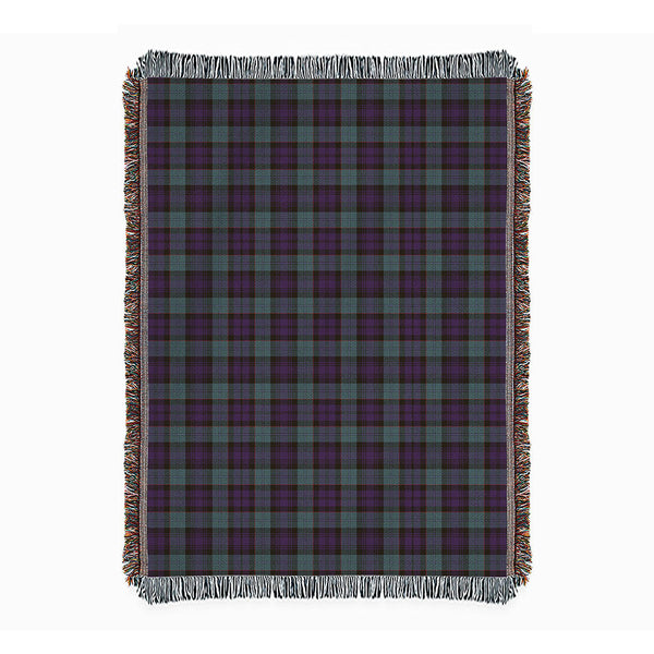 Sempill (Semple) Weathered Clan Badge Tartan Woven Blanket