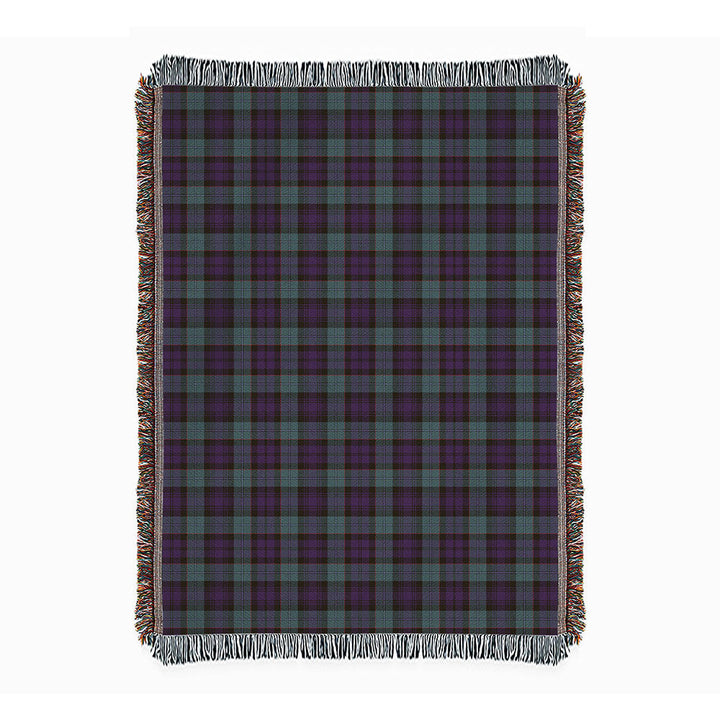 Sempill (Semple) Weathered Clan Badge Tartan Woven Blanket