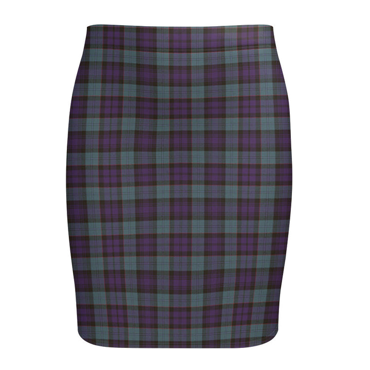Sempill (Semple) Weathered Tartan Fitted Skirt