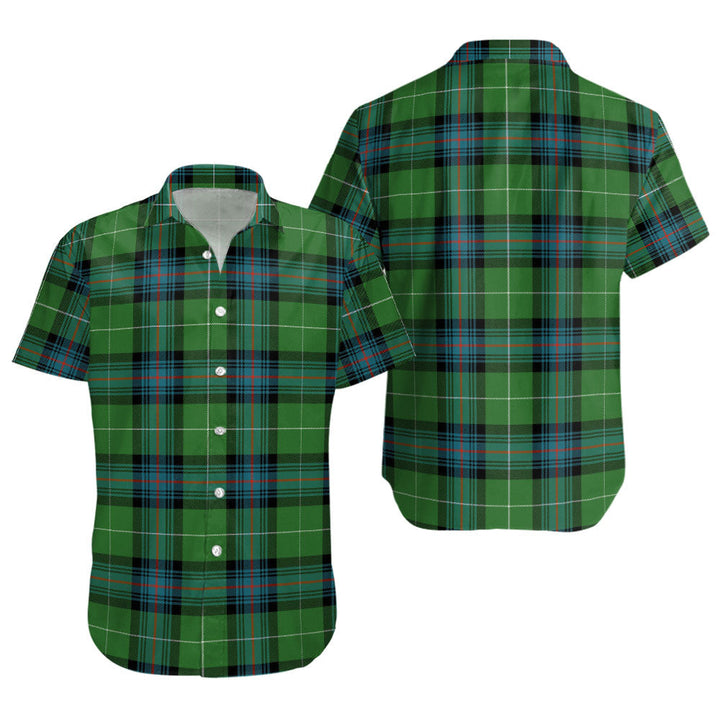 Semple Ancient Clan Badge Tartan Short Sleeve Shirt