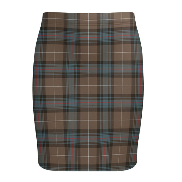 Semple Weathered Tartan Fitted Skirt