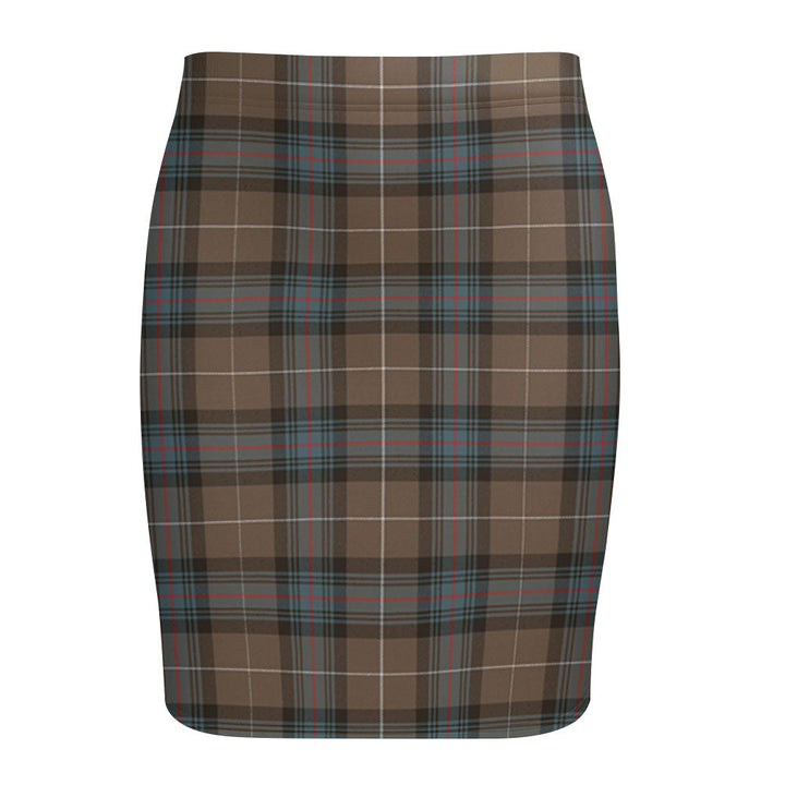 Semple Weathered Tartan Fitted Skirt