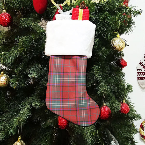 Seton Weathered Clan Badge Tartan Christmas Stocking