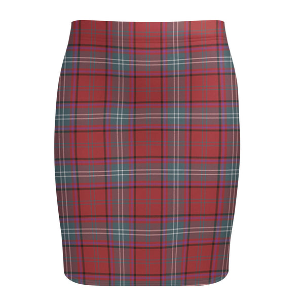 Seton Weathered Tartan Fitted Skirt