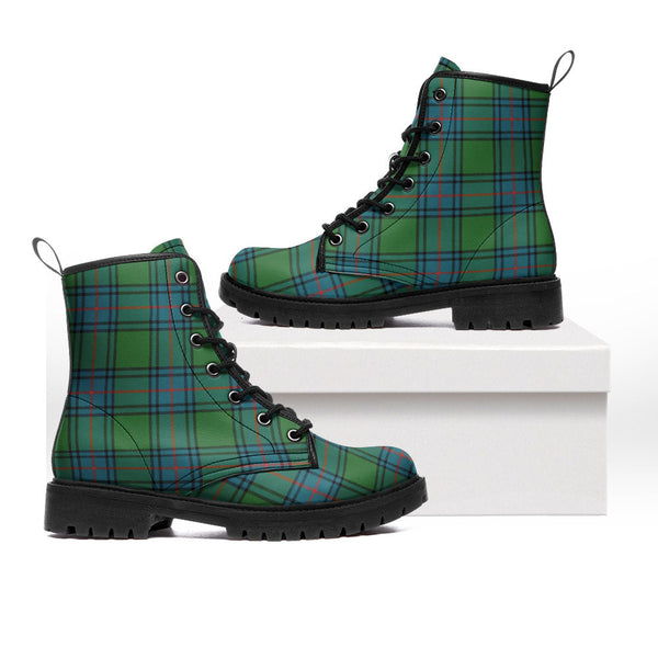 Shaw Ancient Clan Badge Tartan Leather Boots