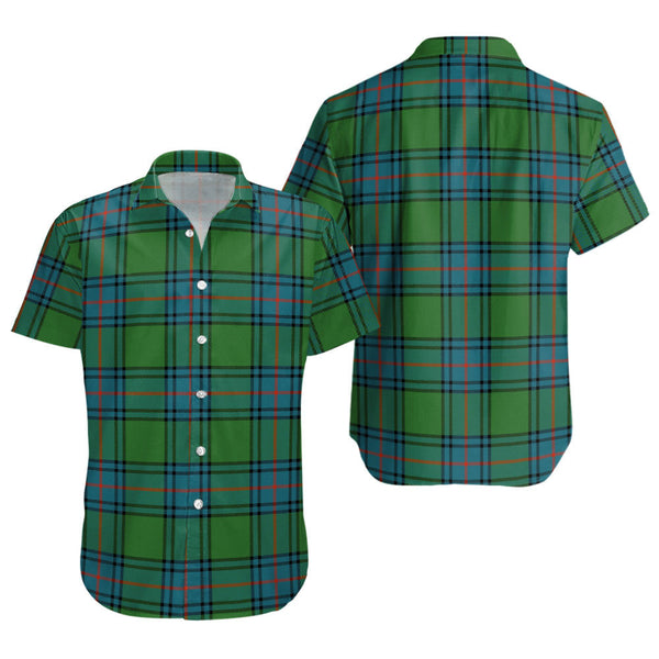 Shaw Ancient Clan Badge Tartan Short Sleeve Shirt