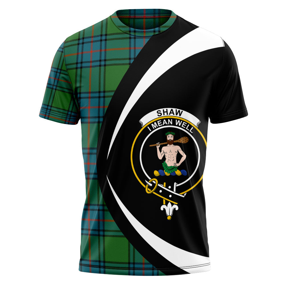 Shaw Of Tordarroch Red Dress Tartan Crest T-shirt - Alba Celtic Style main image 1