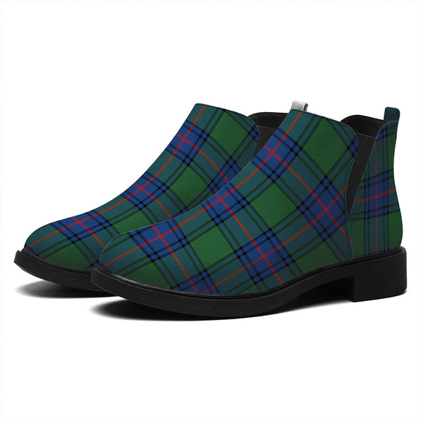Shaw Modern Tartan Flat Ankle Boots