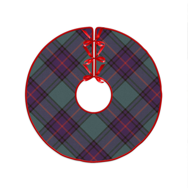 Shaw Weathered Clan Badge Tartan Christmas Tree Skirt