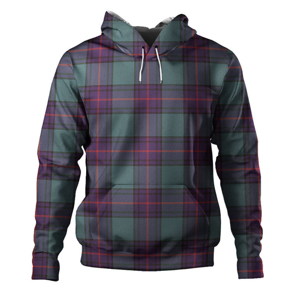 Shaw Weathered Clan Badge Tartan Hoodie