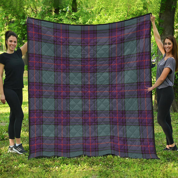 Shaw Weathered Clan Badge Tartan Premium Quilt