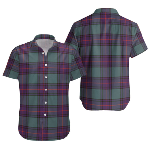 Shaw Weathered Clan Badge Tartan Short Sleeve Shirt