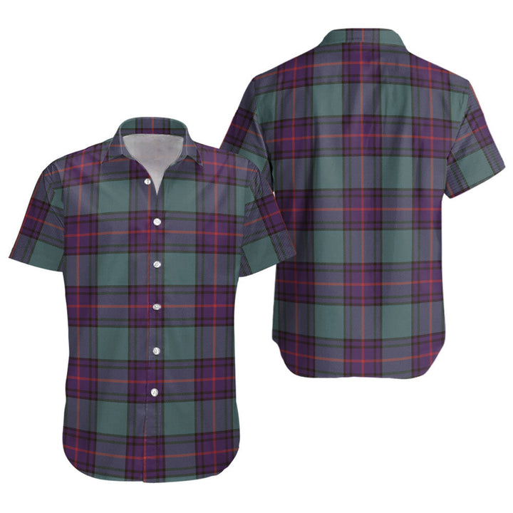 Shaw Weathered Clan Badge Tartan Short Sleeve Shirt
