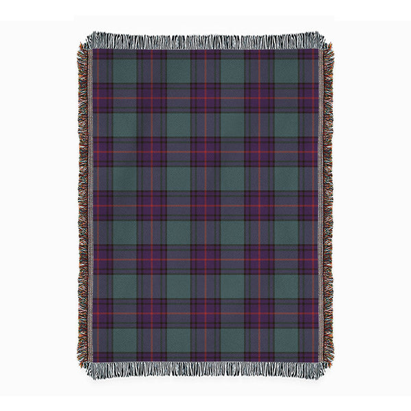 Shaw Weathered Clan Badge Tartan Woven Blanket