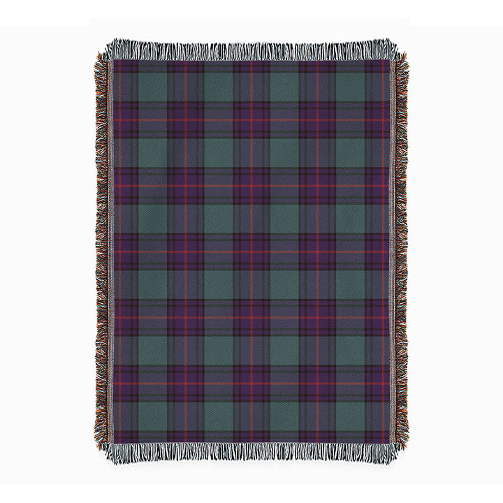 Shaw Weathered Clan Badge Tartan Woven Blanket