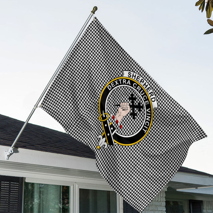 Shepherd Clan Badge Tartan House Flag