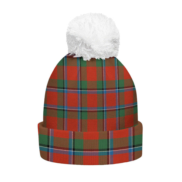 Sinclair Ancient Clan Badge Tartan Bobble Beanie Hat