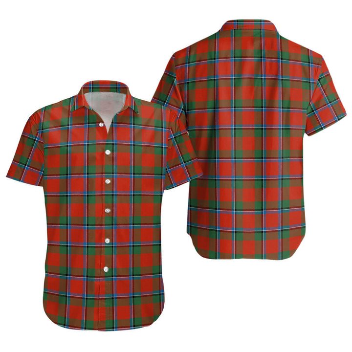 Sinclair Ancient Clan Badge Tartan Short Sleeve Shirt