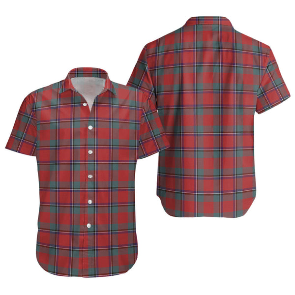 Sinclair Weathered Clan Badge Tartan Short Sleeve Shirt