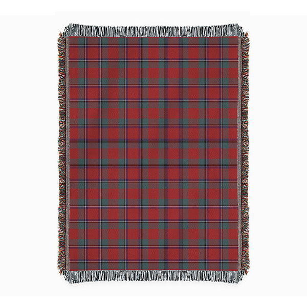 Sinclair Weathered Clan Badge Tartan Woven Blanket