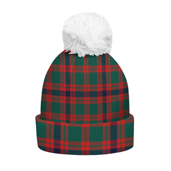 Skene Modern Clan Badge Tartan Bobble Beanie Hat