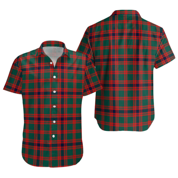 Skene Modern Clan Badge Tartan Short Sleeve Shirt