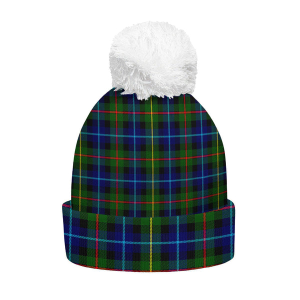 Smith Modern Clan Badge Tartan Bobble Beanie Hat