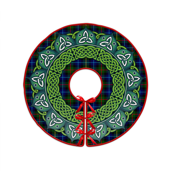 Smith Modern Clan Badge Tartan Christmas Tree Skirt Heritage Holiday Decor