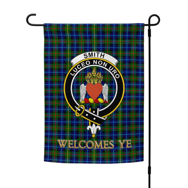 Smith Modern Clan Badge Tartan Garden Flag