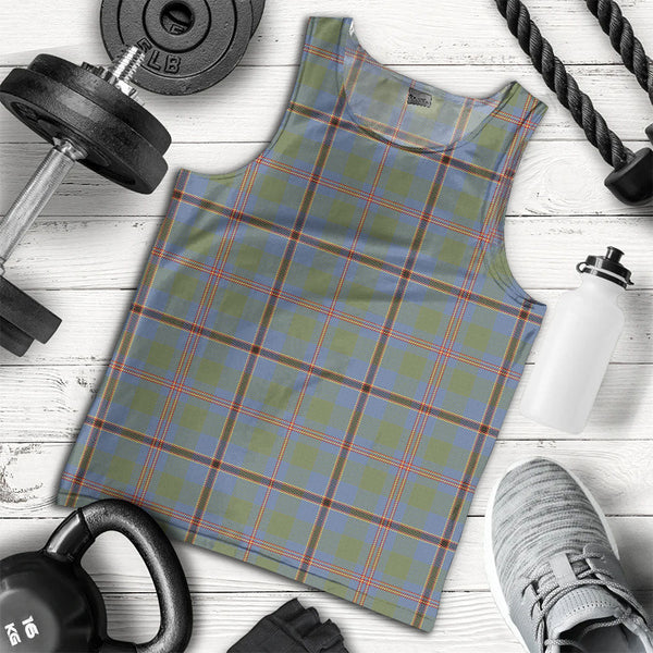 Snodgrass Weathered Clan Badge Tartan Men Tank Top