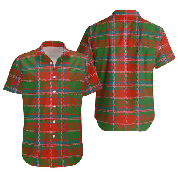 Somerville Ancient Clan Badge Tartan Short Sleeve Shirt