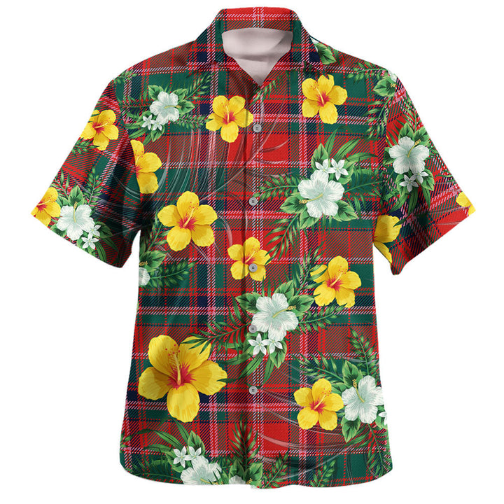 Somerville Modern Clan Badge Tartan Hawaiian Shirt Summer Vibes Style