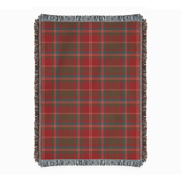 Somerville Weathered Clan Badge Tartan Woven Blanket