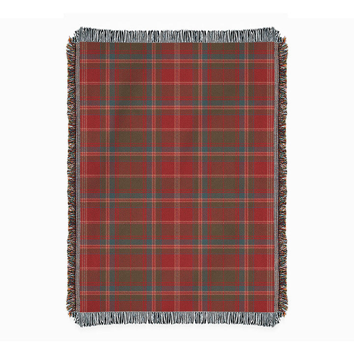 Somerville Weathered Clan Badge Tartan Woven Blanket