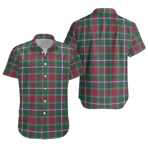 Spens Ancient Clan Badge Tartan Short Sleeve Shirt