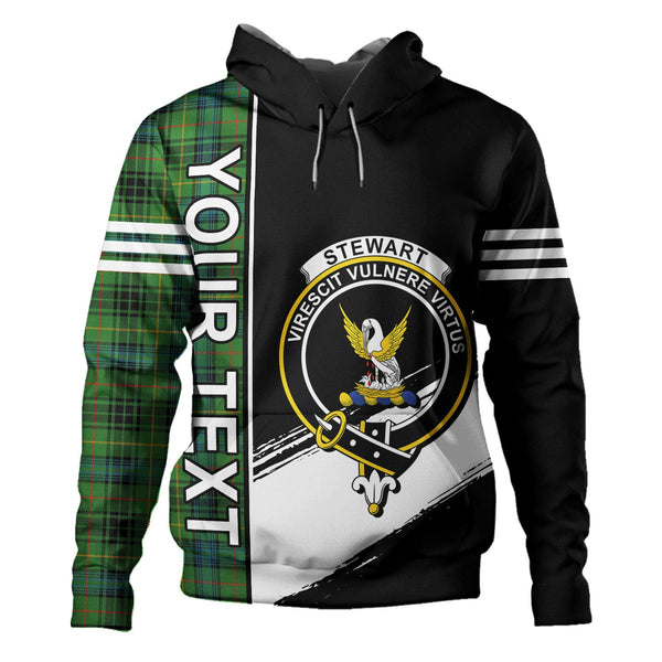 Stewart Hunting Ancient Clan Badge Tartan Hoodie Quarter Style Personalized