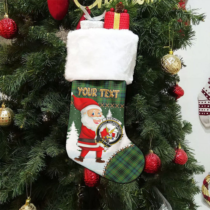 Stewart Hunting Ancient Clan Badge Tartan Christmas Stocking Holiday Blessings Merry Christmas Joy