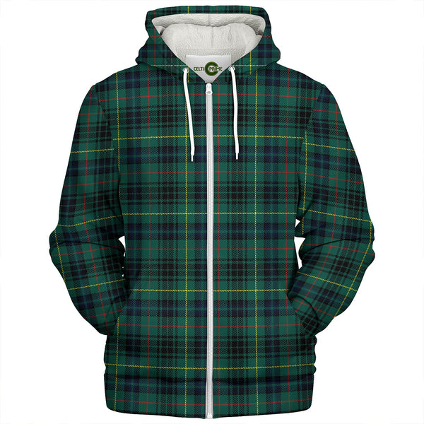 Stewart Hunting Modern Clan Badge Tartan Sherpa Hoodie