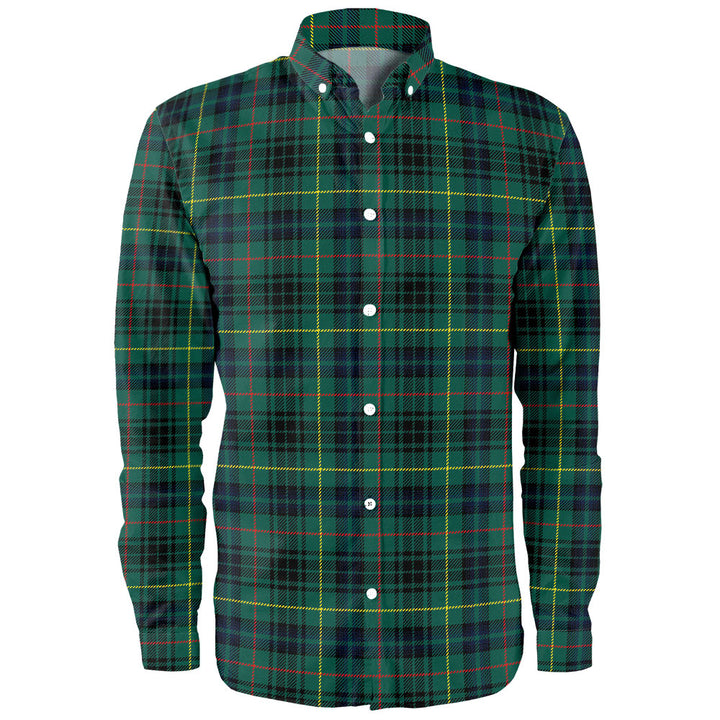 Stewart Hunting Modern Clan Badge Tartan Long Sleeve Shirt